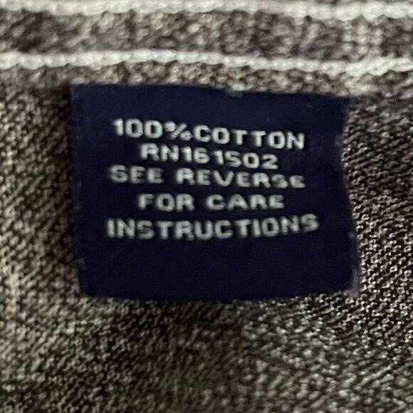 Guideboat Co. Men’s Ply the Waters Utility Shirt Steel Grey/Black EUC Cotton Med - Picture 6 of 7